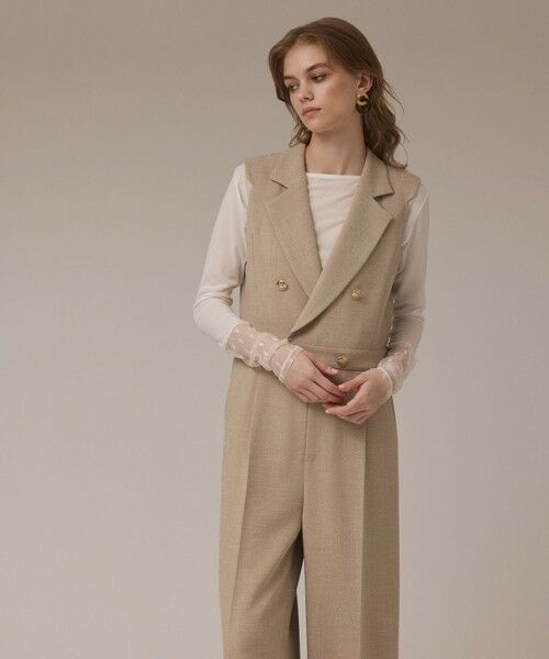 GRACE CONTINENTAL / グレースコンチネンタル サロペット・オールインワン | ツイードテーラーサロペット | 詳細11