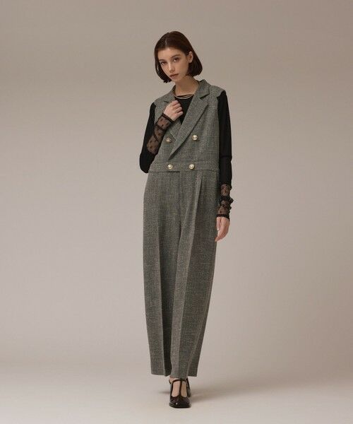 GRACE CONTINENTAL / グレースコンチネンタル サロペット・オールインワン | ツイードテーラーサロペット | 詳細13