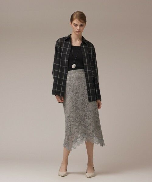 GRACE CONTINENTAL / グレースコンチネンタル ロング・マキシ丈スカート | フロッキーレーススカート | 詳細1