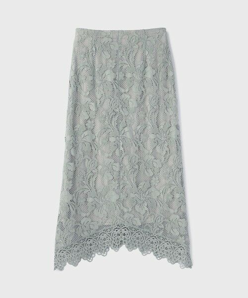 GRACE CONTINENTAL / グレースコンチネンタル ロング・マキシ丈スカート | フロッキーレーススカート | 詳細9