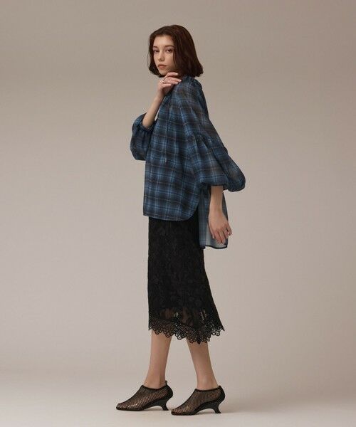 GRACE CONTINENTAL / グレースコンチネンタル ロング・マキシ丈スカート | フロッキーレーススカート | 詳細10