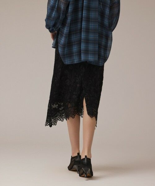 GRACE CONTINENTAL / グレースコンチネンタル ロング・マキシ丈スカート | フロッキーレーススカート | 詳細13