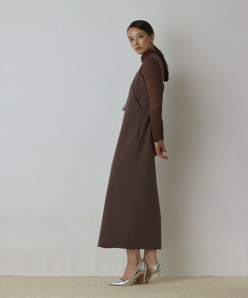 GRACE CONTINENTAL / グレースコンチネンタル ロング・マキシ丈スカート | スーツ地ジャンパ−スカート | 詳細1