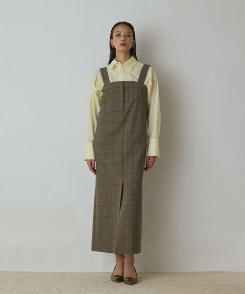 GRACE CONTINENTAL / グレースコンチネンタル ロング・マキシ丈スカート | スーツ地ジャンパ−スカート | 詳細14