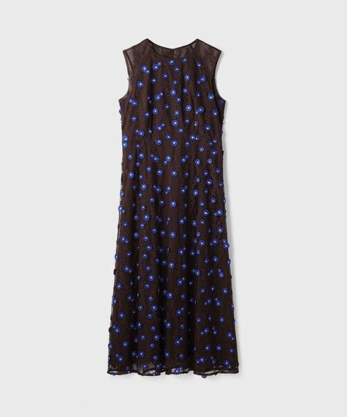 GRACE CONTINENTAL / グレースコンチネンタル ロング・マキシ丈ワンピース | バイカラーレースワンピース | 詳細11