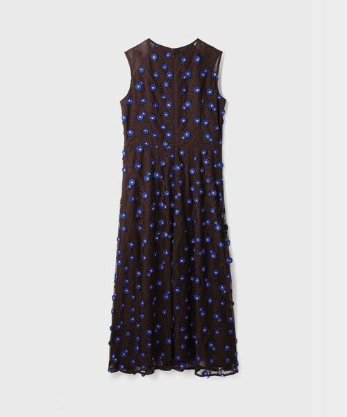 GRACE CONTINENTAL / グレースコンチネンタル ロング・マキシ丈ワンピース | バイカラーレースワンピース | 詳細12