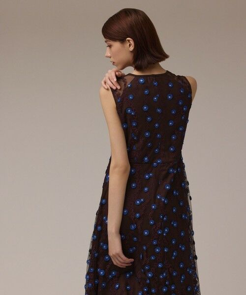 GRACE CONTINENTAL / グレースコンチネンタル ロング・マキシ丈ワンピース | バイカラーレースワンピース | 詳細5