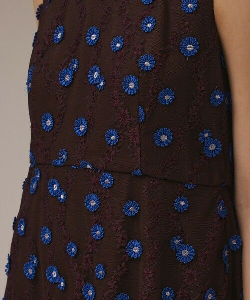 GRACE CONTINENTAL / グレースコンチネンタル ロング・マキシ丈ワンピース | バイカラーレースワンピース | 詳細7