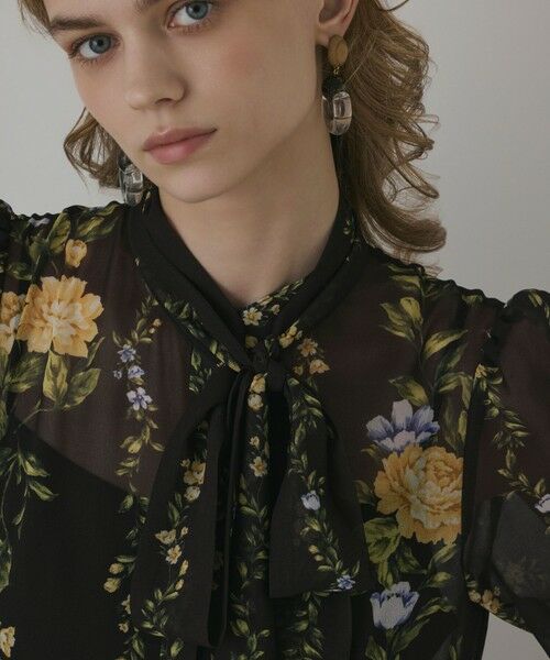 GRACE CONTINENTAL / グレースコンチネンタル ロング・マキシ丈ワンピース | フラワープリントティアードワンピース | 詳細12