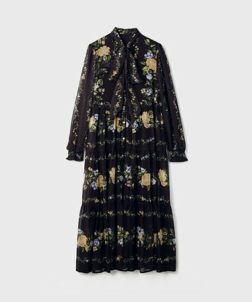 GRACE CONTINENTAL / グレースコンチネンタル ロング・マキシ丈ワンピース | フラワープリントティアードワンピース | 詳細17