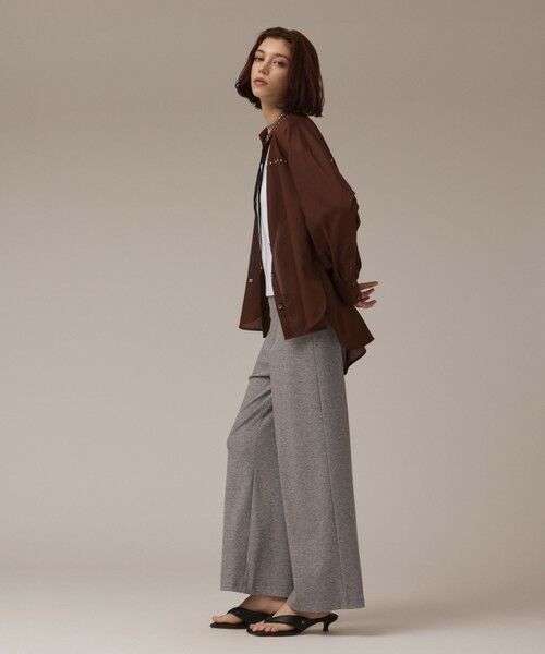 GRACE CONTINENTAL / グレースコンチネンタル シャツ・ブラウス | メタルホットフィットシャツ | 詳細1