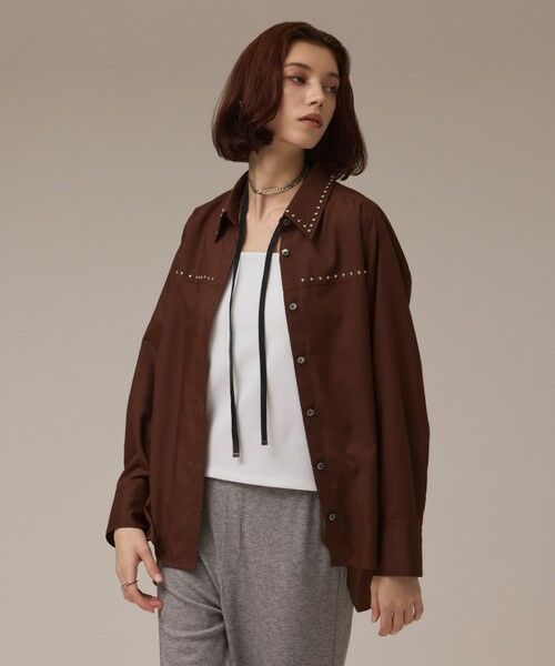 GRACE CONTINENTAL / グレースコンチネンタル シャツ・ブラウス | メタルホットフィットシャツ | 詳細3