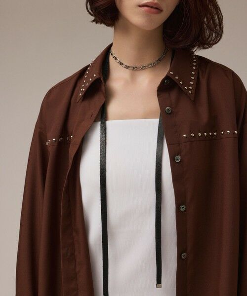 GRACE CONTINENTAL / グレースコンチネンタル シャツ・ブラウス | メタルホットフィットシャツ | 詳細5