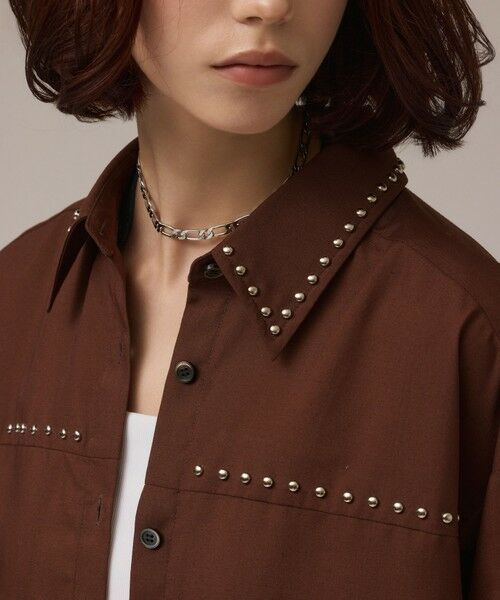 GRACE CONTINENTAL / グレースコンチネンタル シャツ・ブラウス | メタルホットフィットシャツ | 詳細6