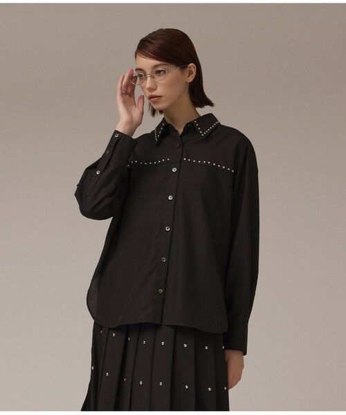 GRACE CONTINENTAL / グレースコンチネンタル シャツ・ブラウス | メタルホットフィットシャツ | 詳細12