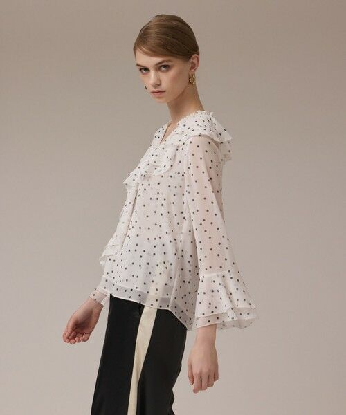 GRACE CONTINENTAL / グレースコンチネンタル シャツ・ブラウス | ラッフルドットトップ | 詳細3