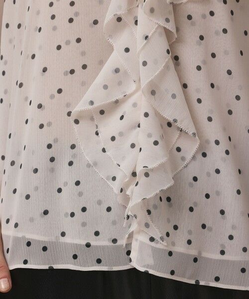 GRACE CONTINENTAL / グレースコンチネンタル シャツ・ブラウス | ラッフルドットトップ | 詳細7
