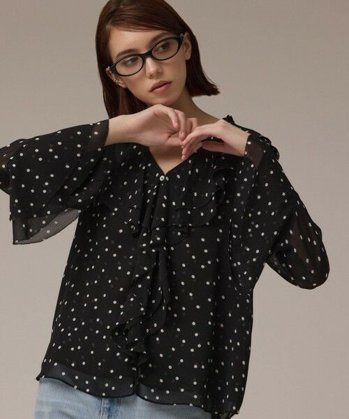 GRACE CONTINENTAL / グレースコンチネンタル シャツ・ブラウス | ラッフルドットトップ | 詳細10