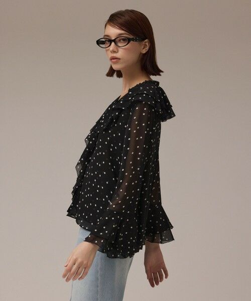 GRACE CONTINENTAL / グレースコンチネンタル シャツ・ブラウス | ラッフルドットトップ | 詳細11