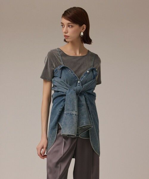 GRACE CONTINENTAL / グレースコンチネンタル シャツ・ブラウス | デニム2WAYシャツ | 詳細2