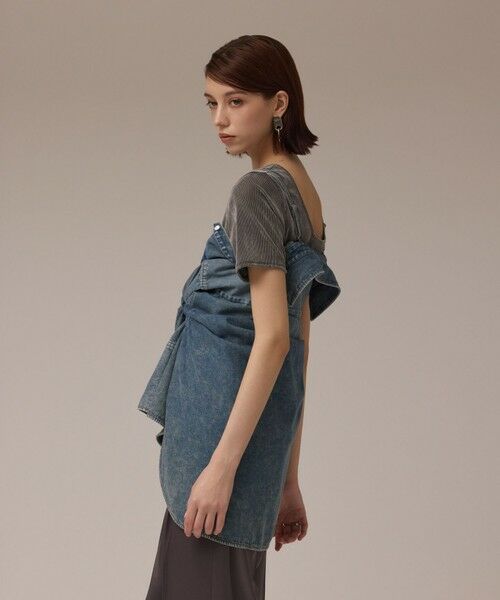 GRACE CONTINENTAL / グレースコンチネンタル シャツ・ブラウス | デニム2WAYシャツ | 詳細3