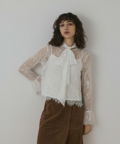 GRACE CONTINENTAL / グレースコンチネンタル シャツ・ブラウス | レースボウタイブラウス | 詳細2
