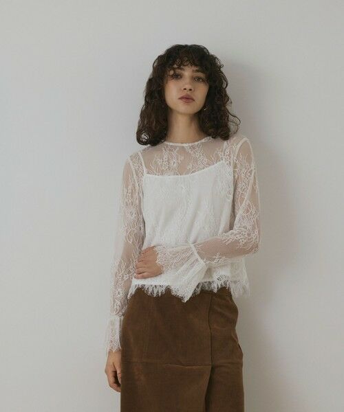 GRACE CONTINENTAL / グレースコンチネンタル シャツ・ブラウス | レースボウタイブラウス | 詳細8