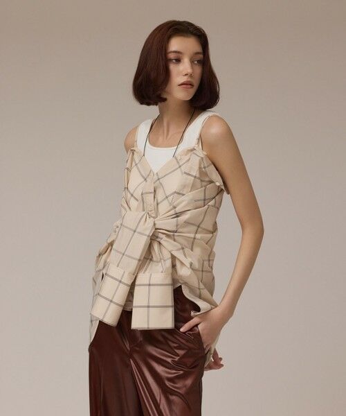 GRACE CONTINENTAL / グレースコンチネンタル シャツ・ブラウス | オーガン2WAYシャツ | 詳細3