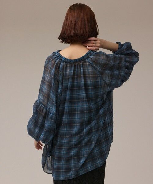 GRACE CONTINENTAL / グレースコンチネンタル シャツ・ブラウス | チェックカフタントップ | 詳細2