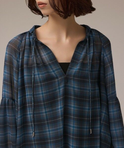 GRACE CONTINENTAL / グレースコンチネンタル シャツ・ブラウス | チェックカフタントップ | 詳細3