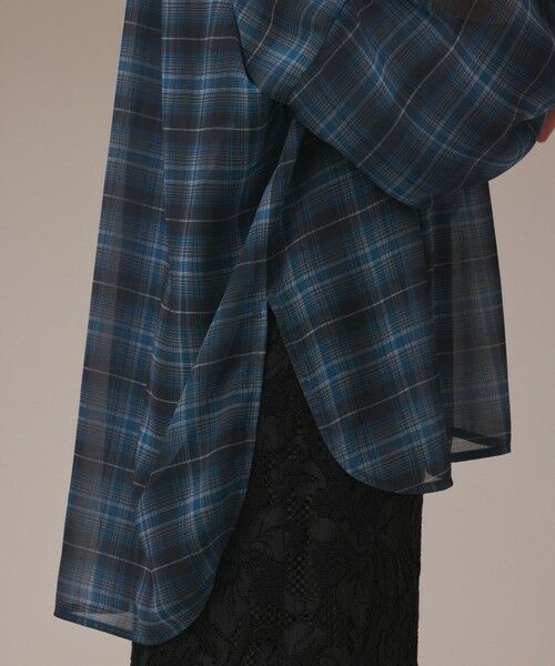 GRACE CONTINENTAL / グレースコンチネンタル シャツ・ブラウス | チェックカフタントップ | 詳細5