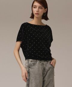 GRACE CONTINENTAL / グレースコンチネンタル カットソー | ベロアルーズカットトップ