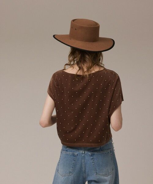 GRACE CONTINENTAL / グレースコンチネンタル カットソー | ベロアルーズカットトップ | 詳細3