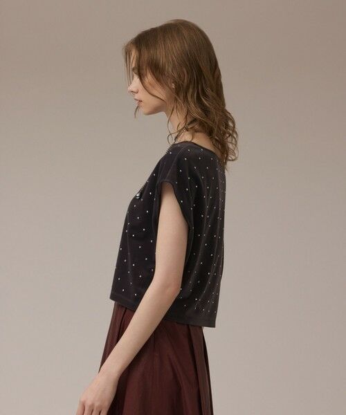 GRACE CONTINENTAL / グレースコンチネンタル カットソー | ベロアルーズカットトップ | 詳細6