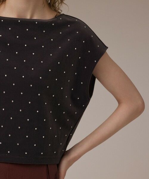 GRACE CONTINENTAL / グレースコンチネンタル カットソー | ベロアルーズカットトップ | 詳細9