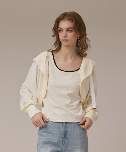 GRACE CONTINENTAL / グレースコンチネンタル その他トップス | ルーズパーカーsetトップ | 詳細2