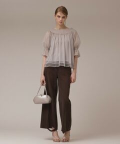 GRACE CONTINENTAL / グレースコンチネンタル シャツ・ブラウス | チュールシャーリングトップ