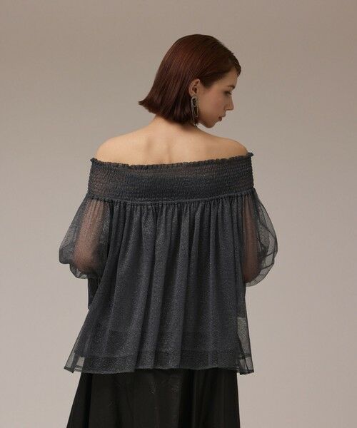 GRACE CONTINENTAL / グレースコンチネンタル シャツ・ブラウス | チュールシャーリングトップ | 詳細2