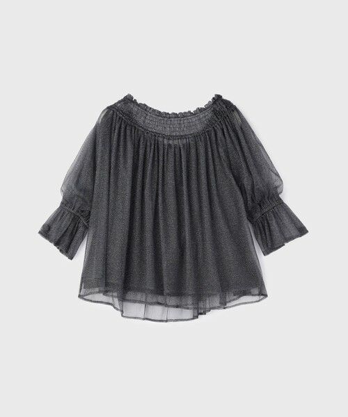 GRACE CONTINENTAL / グレースコンチネンタル シャツ・ブラウス | チュールシャーリングトップ | 詳細8