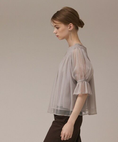 GRACE CONTINENTAL / グレースコンチネンタル シャツ・ブラウス | チュールシャーリングトップ | 詳細10