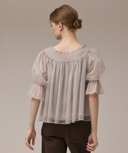 GRACE CONTINENTAL / グレースコンチネンタル シャツ・ブラウス | チュールシャーリングトップ | 詳細11