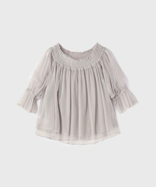 GRACE CONTINENTAL / グレースコンチネンタル シャツ・ブラウス | チュールシャーリングトップ | 詳細15
