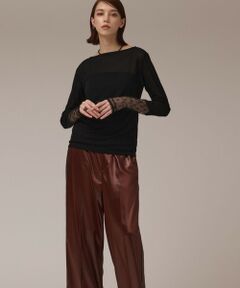 GRACE CONTINENTAL / グレースコンチネンタル カットソー | アセテートシアーカットトップ