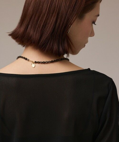 GRACE CONTINENTAL / グレースコンチネンタル カットソー | アセテートシアーカットトップ | 詳細12