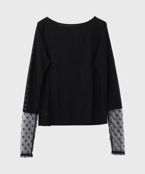 GRACE CONTINENTAL / グレースコンチネンタル カットソー | アセテートシアーカットトップ | 詳細13