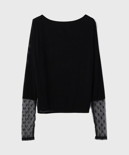 GRACE CONTINENTAL / グレースコンチネンタル カットソー | アセテートシアーカットトップ | 詳細14