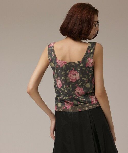 GRACE CONTINENTAL / グレースコンチネンタル タンクトップ | ローズプリントニットトップ | 詳細7