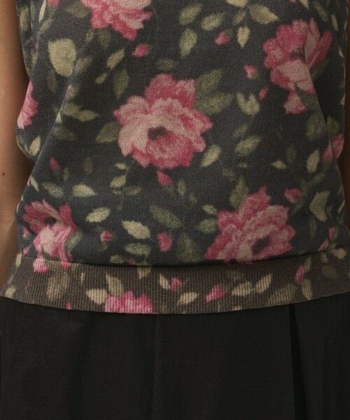 GRACE CONTINENTAL / グレースコンチネンタル タンクトップ | ローズプリントニットトップ | 詳細9