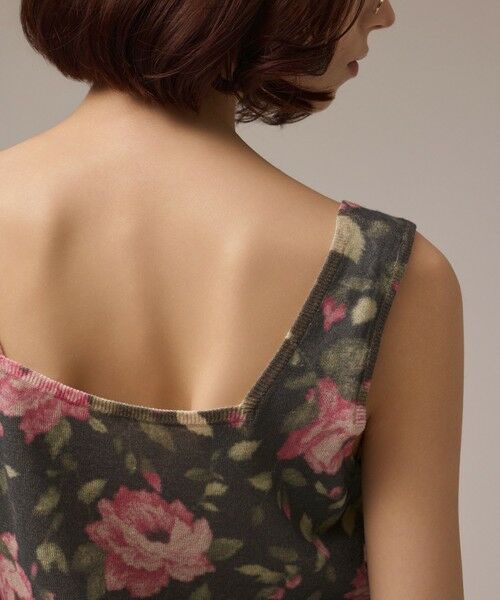GRACE CONTINENTAL / グレースコンチネンタル タンクトップ | ローズプリントニットトップ | 詳細10