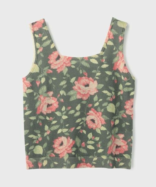 GRACE CONTINENTAL / グレースコンチネンタル タンクトップ | ローズプリントニットトップ | 詳細13